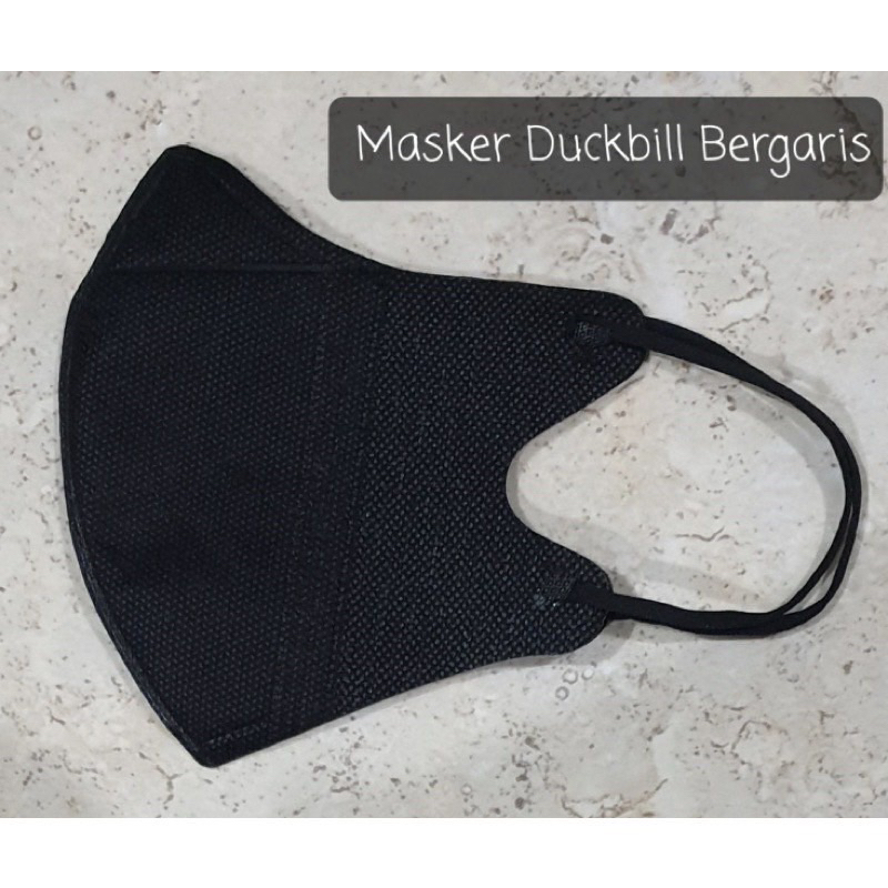 PAKET HEMAT 6 BOX MASKER DUCKBILL 3PLY HITAM PUTIH