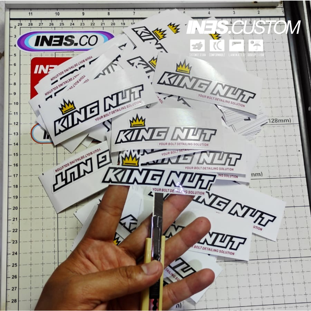 Stiker logo king nut Sticker King Nut