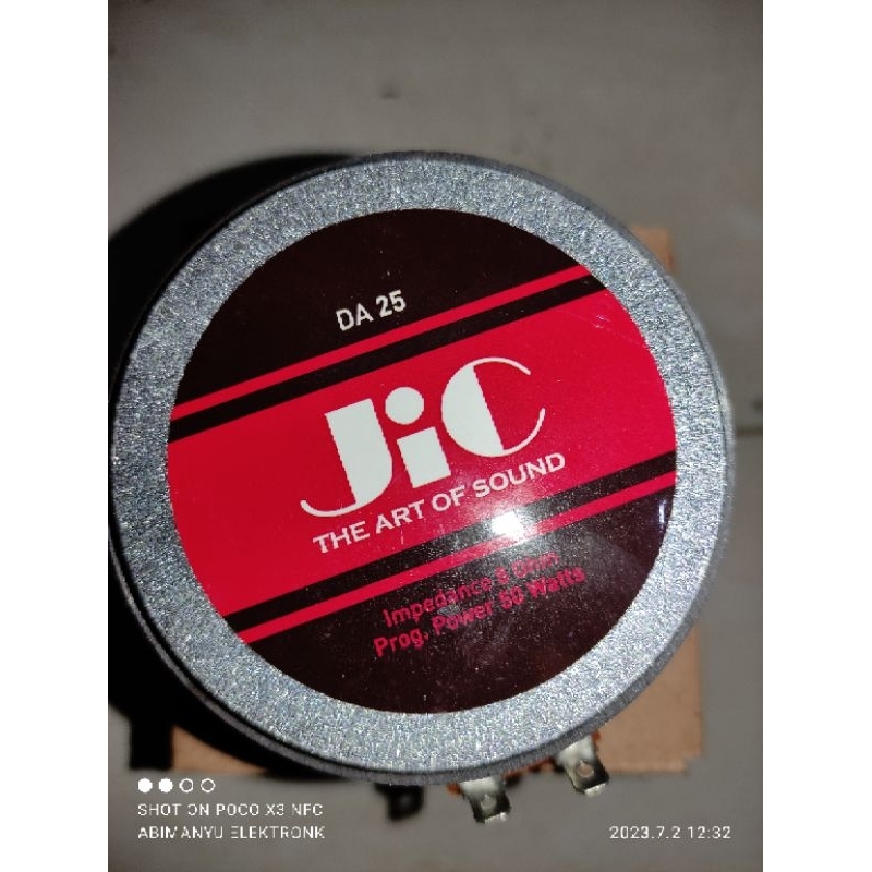 DRIVER TWEETER JIC DA25