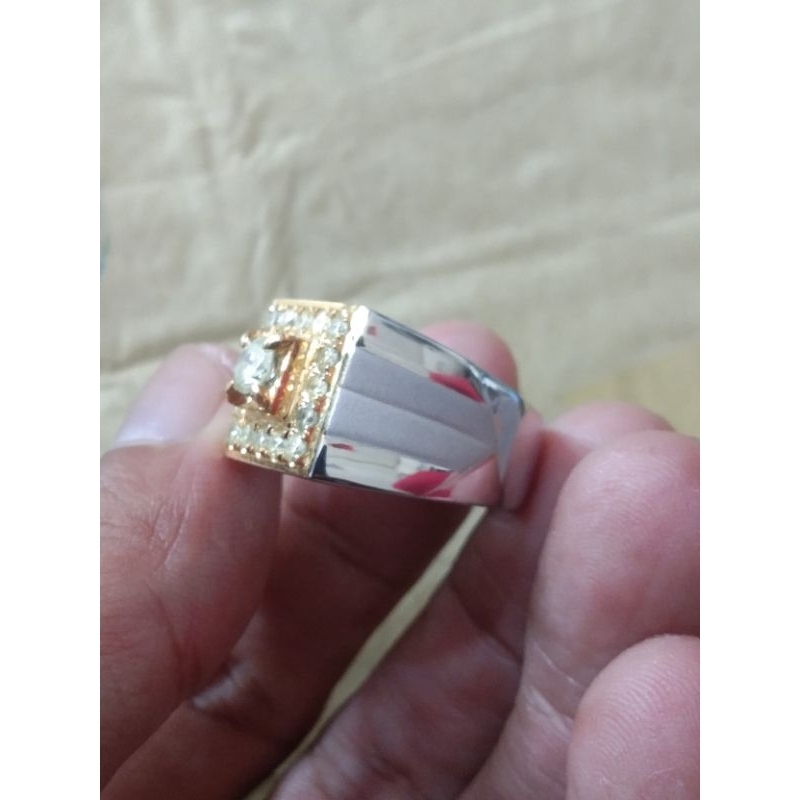 cincin perak berlian