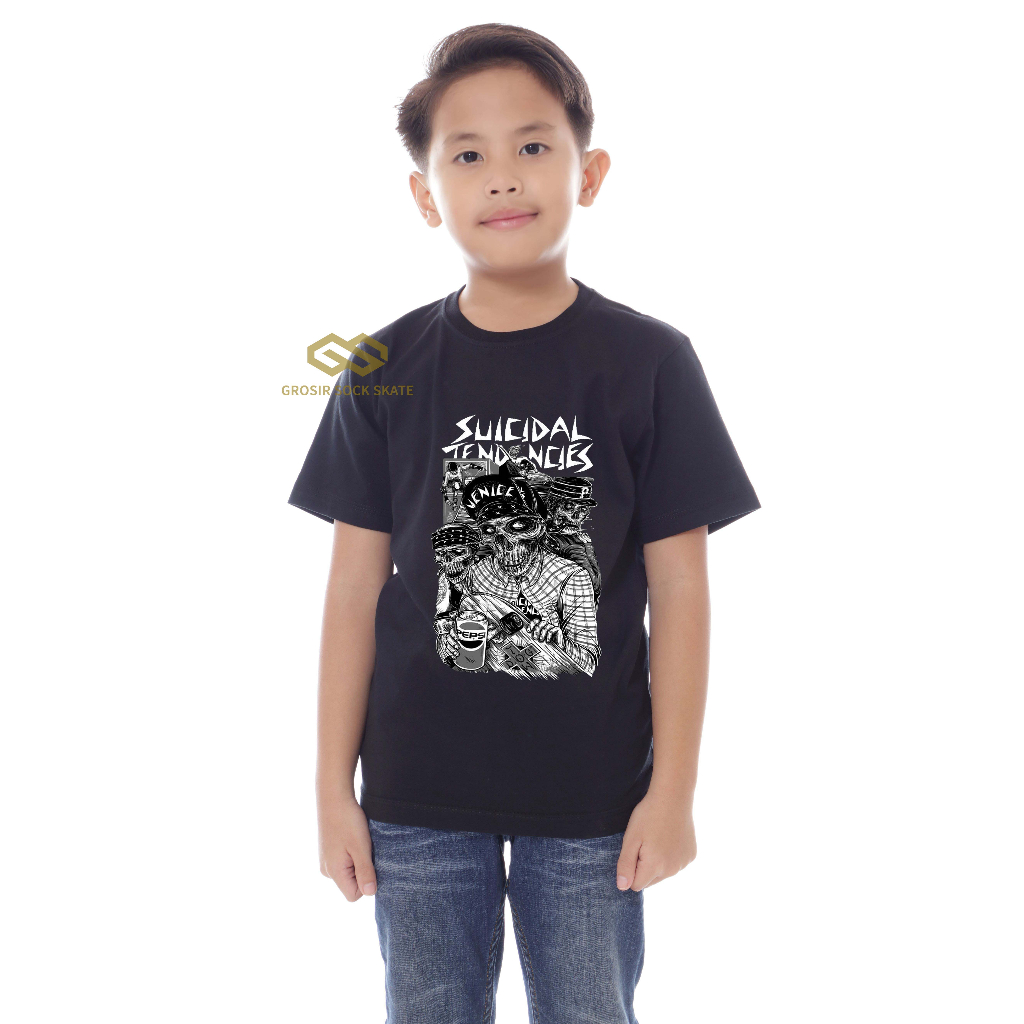 KAOS BAND ANAK/ KAOS MUSIK SUICIDAL TENDENCIES 2 USIA 1-12 TAHUN