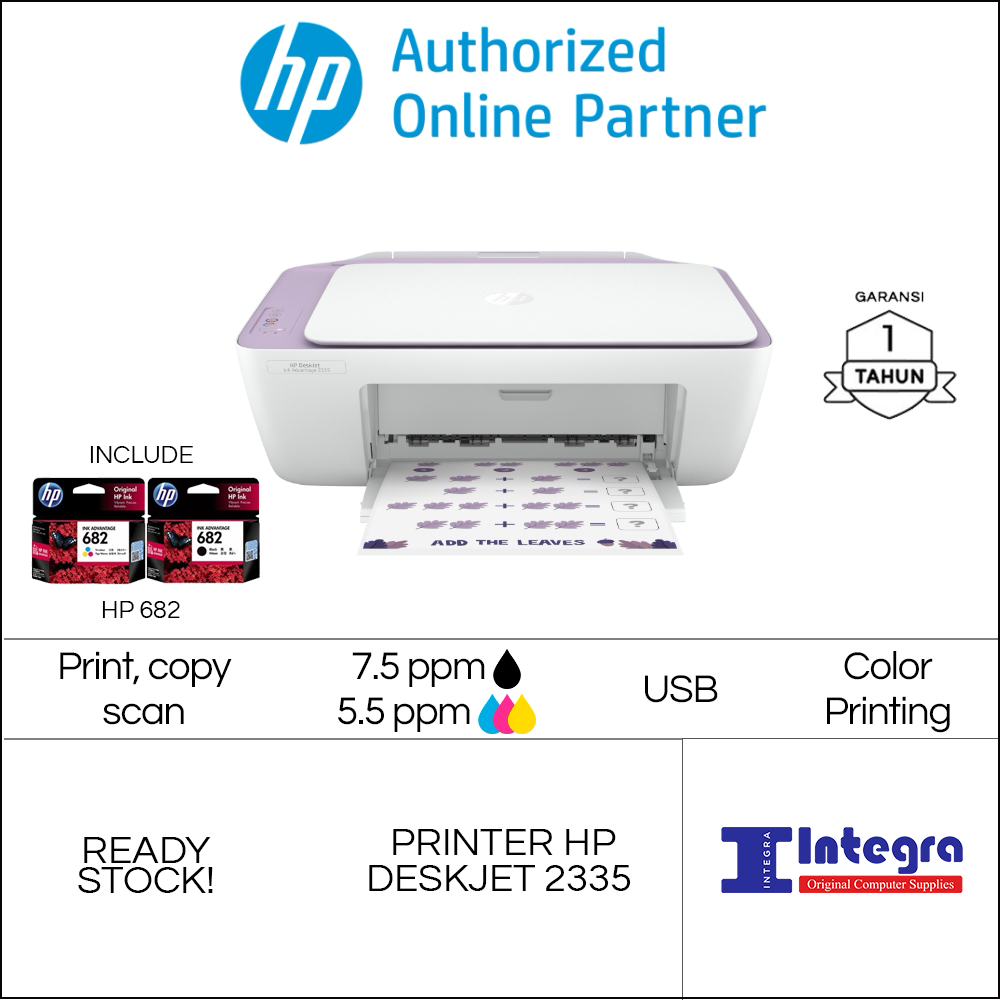 Printer HP DeskJet Ink Advantage 2335 2336 2337 All-in-One Printer HP 682