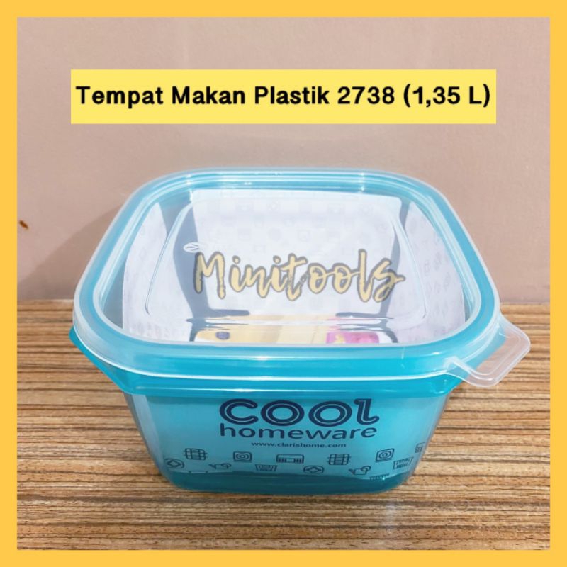 Claris Tempat Makan Plastik RC Foodsaver 1,35L (2738) / Kotak Makan Warna Plastik