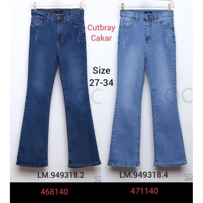celana jeans look me cutbray cakar 471 468