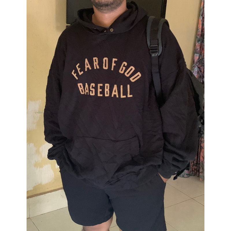 fear of god hoodie second fog