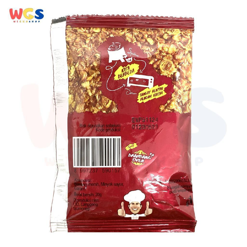 Kuangs Brambang Oven Bawang Goreng Merah Kriuk Sehat Halal 20g