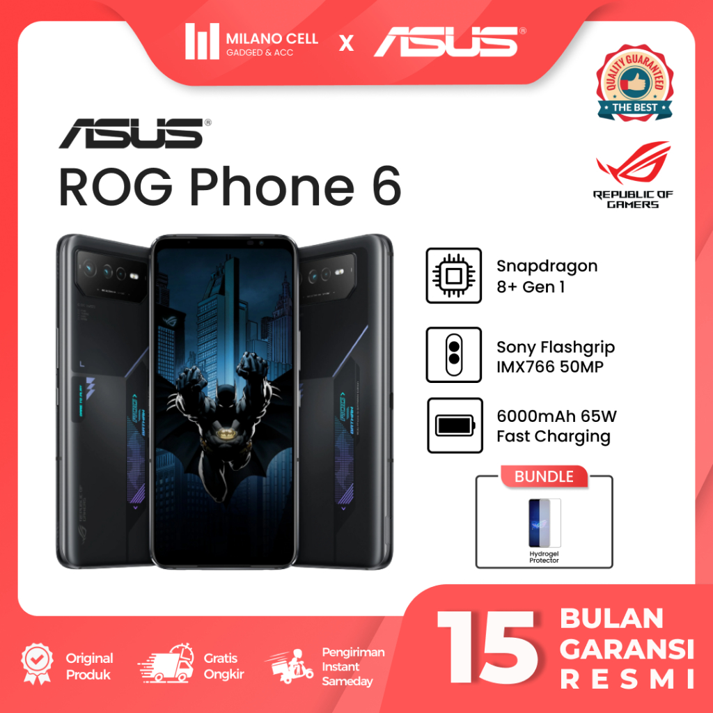 Asus ROG Phone 8 5G 12/256GB | ROG Phone 6 8/256GB- 12/256GB Garansi Resmi TAM