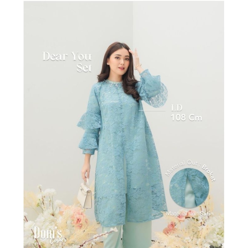 Set Brokat Payed (atasan termasuk inner dan bawahan) by Domscorner READY