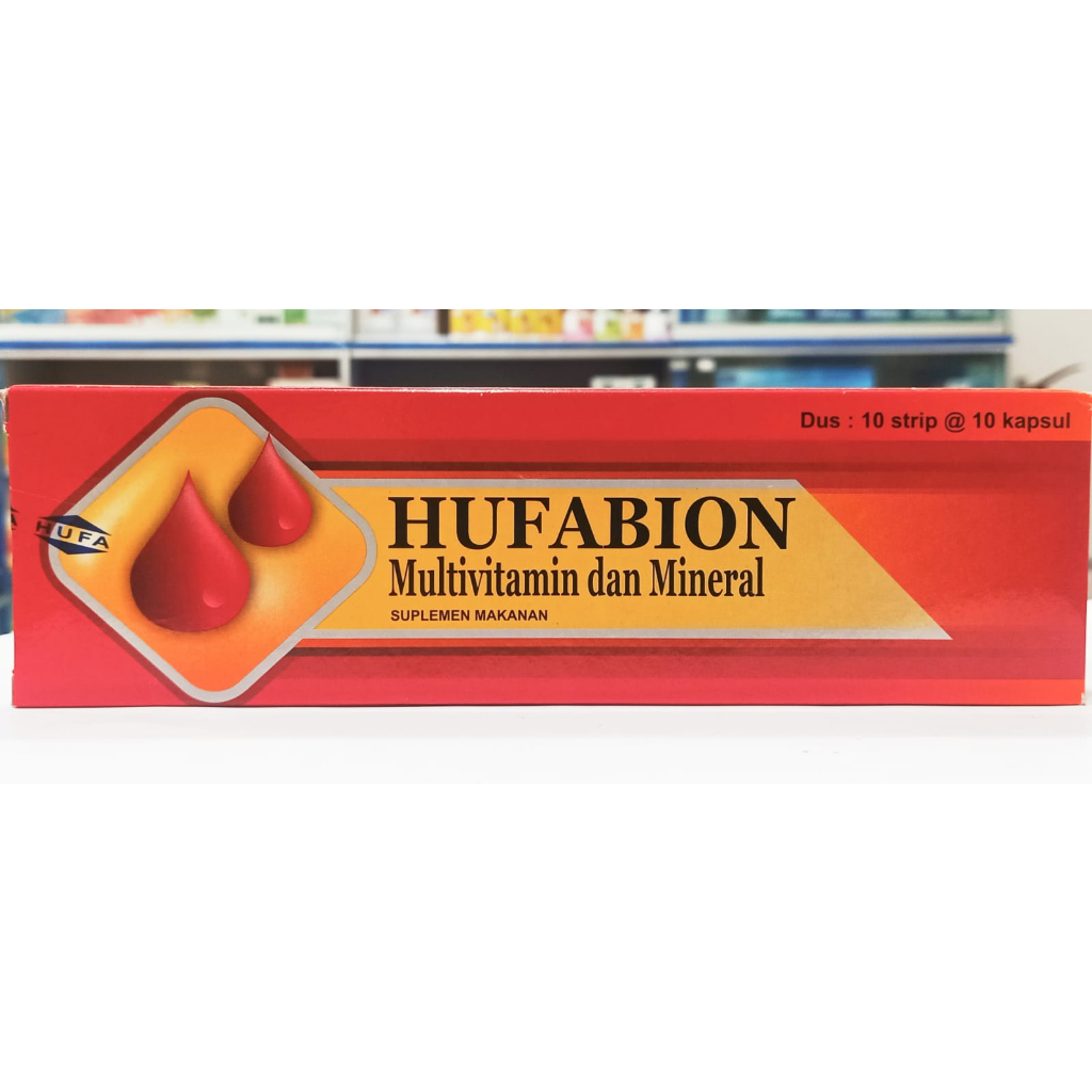 Hufabion 𝟏 𝐊𝐎𝐓𝐀𝐊 𝐈𝐒𝐈 𝟏𝟎𝟎 𝐊𝐀𝐏𝐒𝐔𝐋 - Vitamin Tambah Darah Aman untuk Bumil