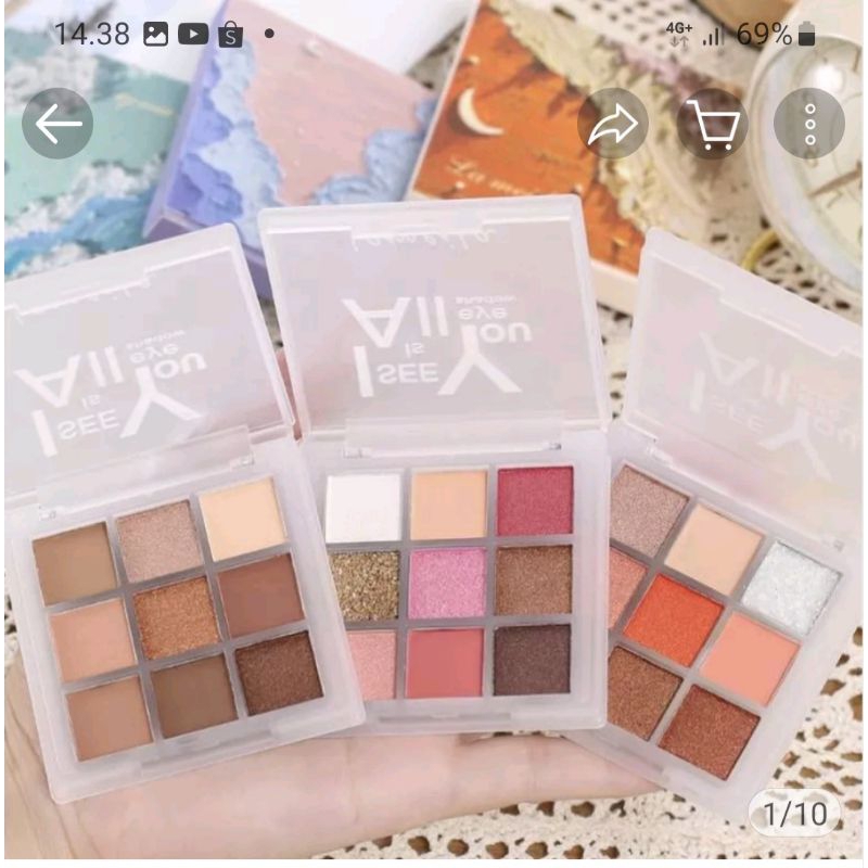 LAMEILA 5099 EYESHADOW PALETTE 9 COLOURS