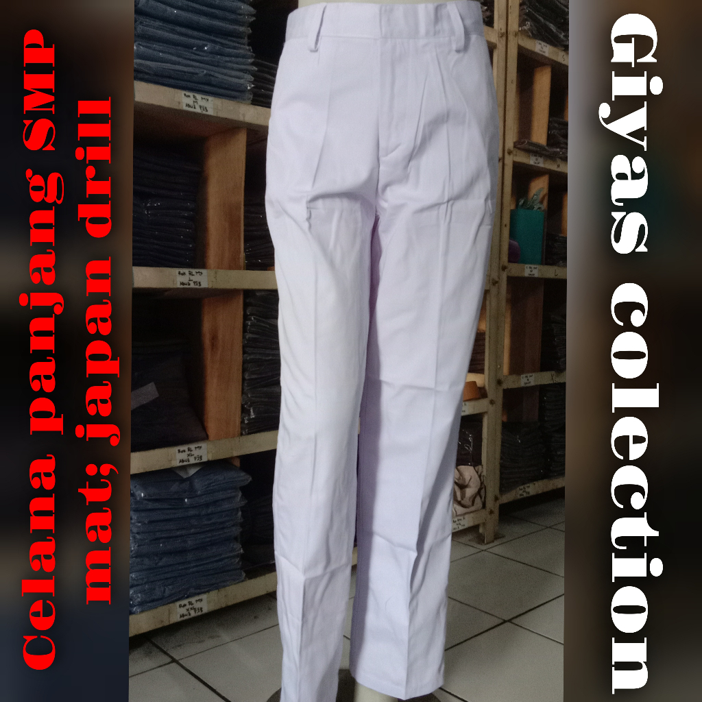 CELANA PANJANG SERAGAM SMP SERAGAM SEKOLAH SMP CELANA SEKOLAH SMP PUTIH