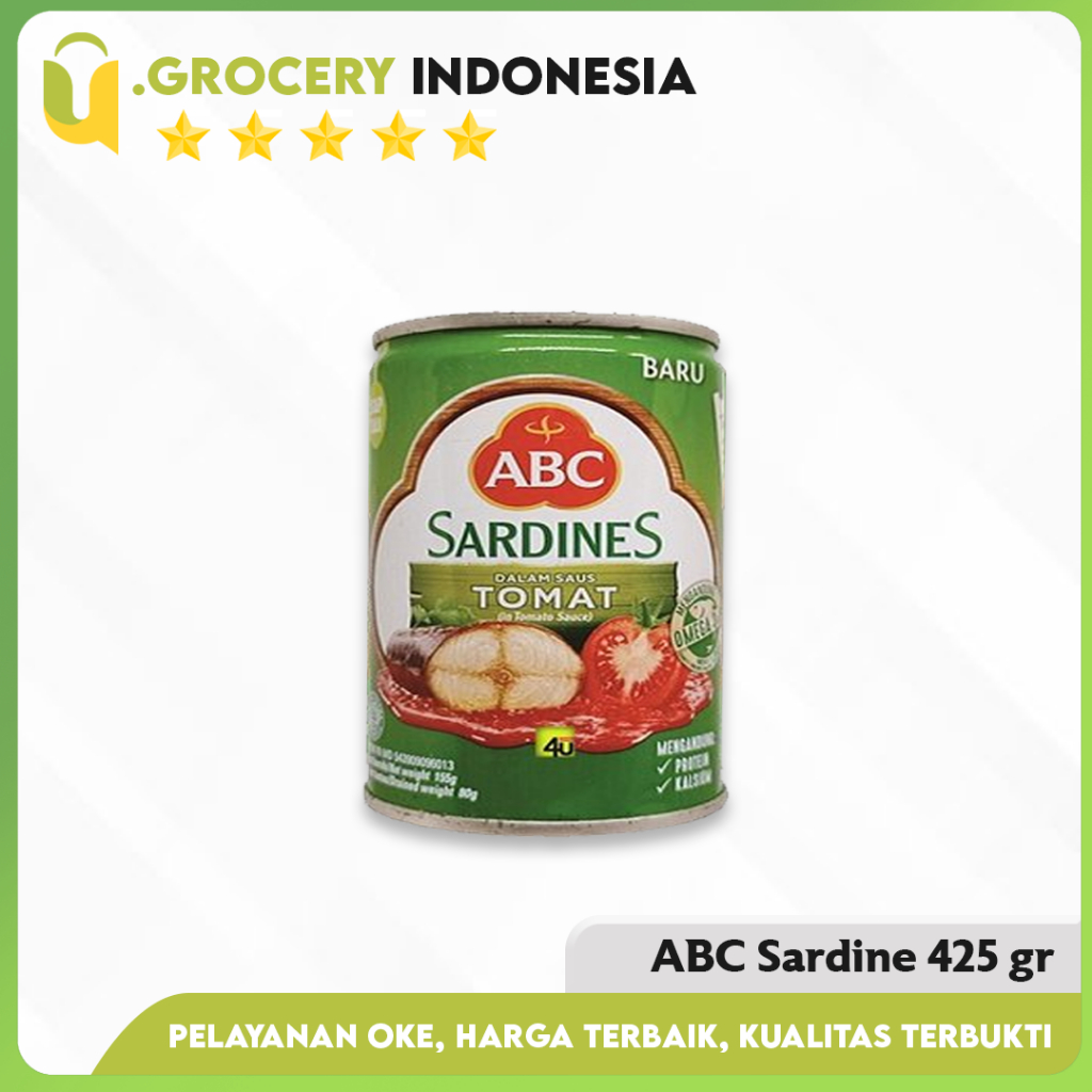 

Sarden ABC Saus Tomat 425 Gram