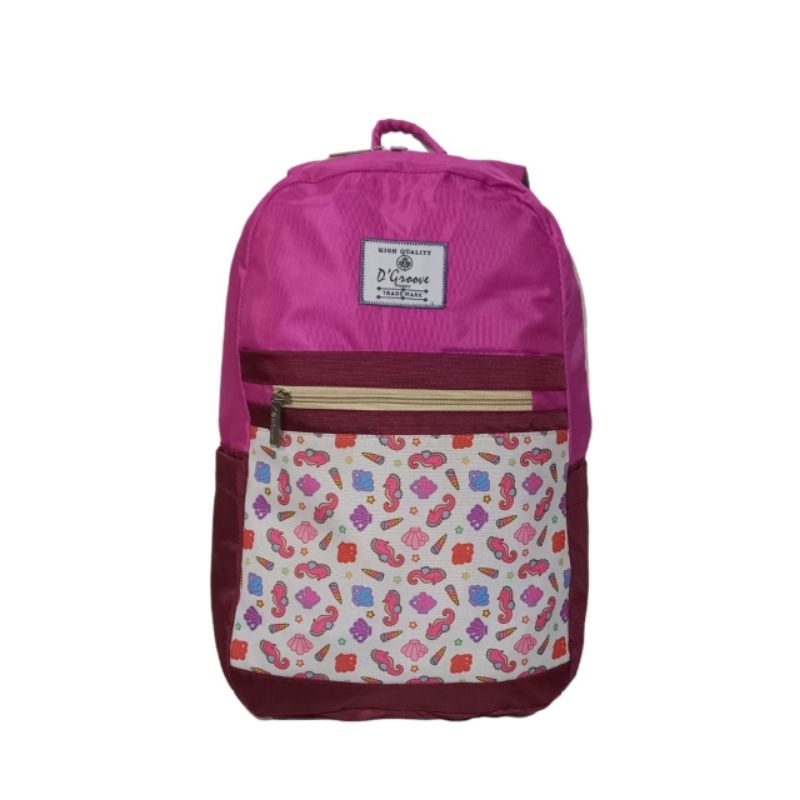 Tas Ransel ABG kekinian sekolah bermotif  DGROOVE 2283