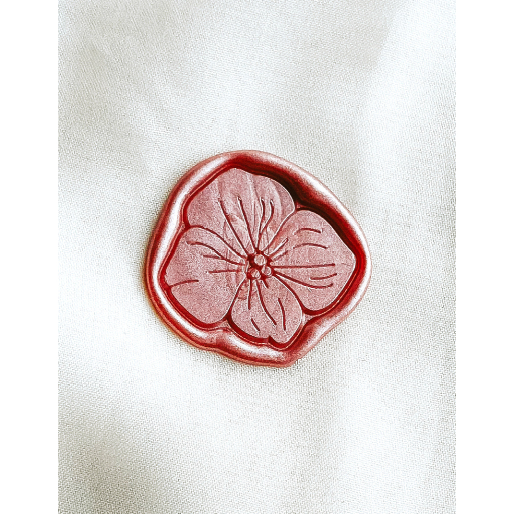 

(KSC) ARIANA (Tangerine) - 1 Pcs seal wax coin sticker siap pakai ready stock (Include double tape) / souvenir pernikahan / accesories / calligraphy / journaling / undangan / hampers