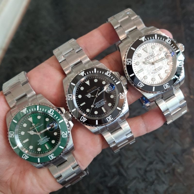 Jam tangan SEIKO Mod RX Submariner Custom Automatic NH35A Original
