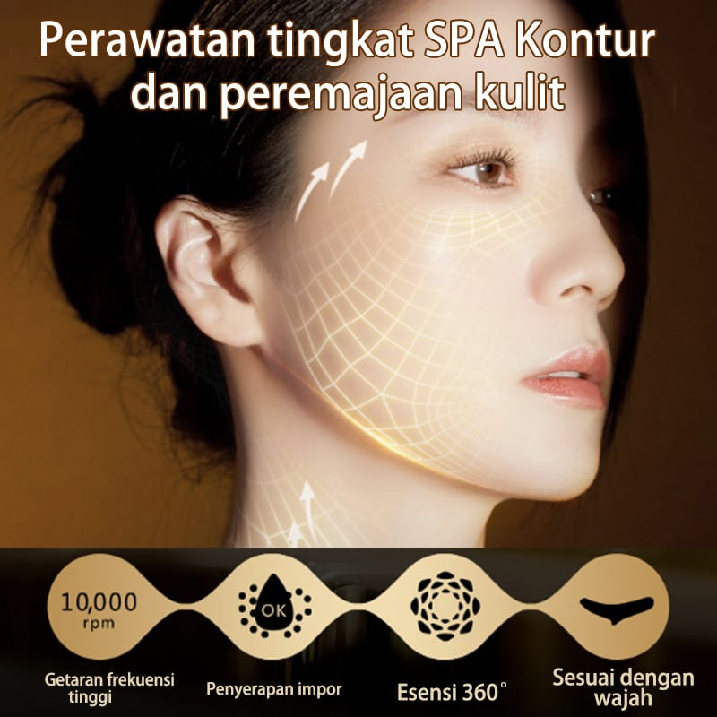 Alat Pijat Wajah 3in1 Pengencang Kulit Wajah Leher Mata Setrika Muka Perawatan Kecantikan Tirus Pipi Dagu