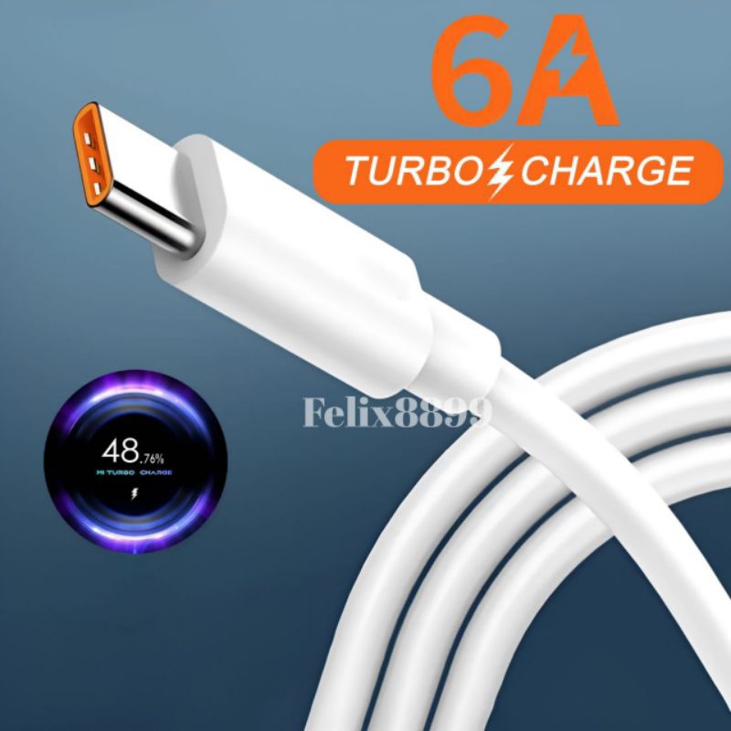 Kabel Data Charger Xiaomi Mi 10T Mi 10T Pro TURBO CHARGE 5A 6A 33W 55W 65W 67W 120W USB Type C