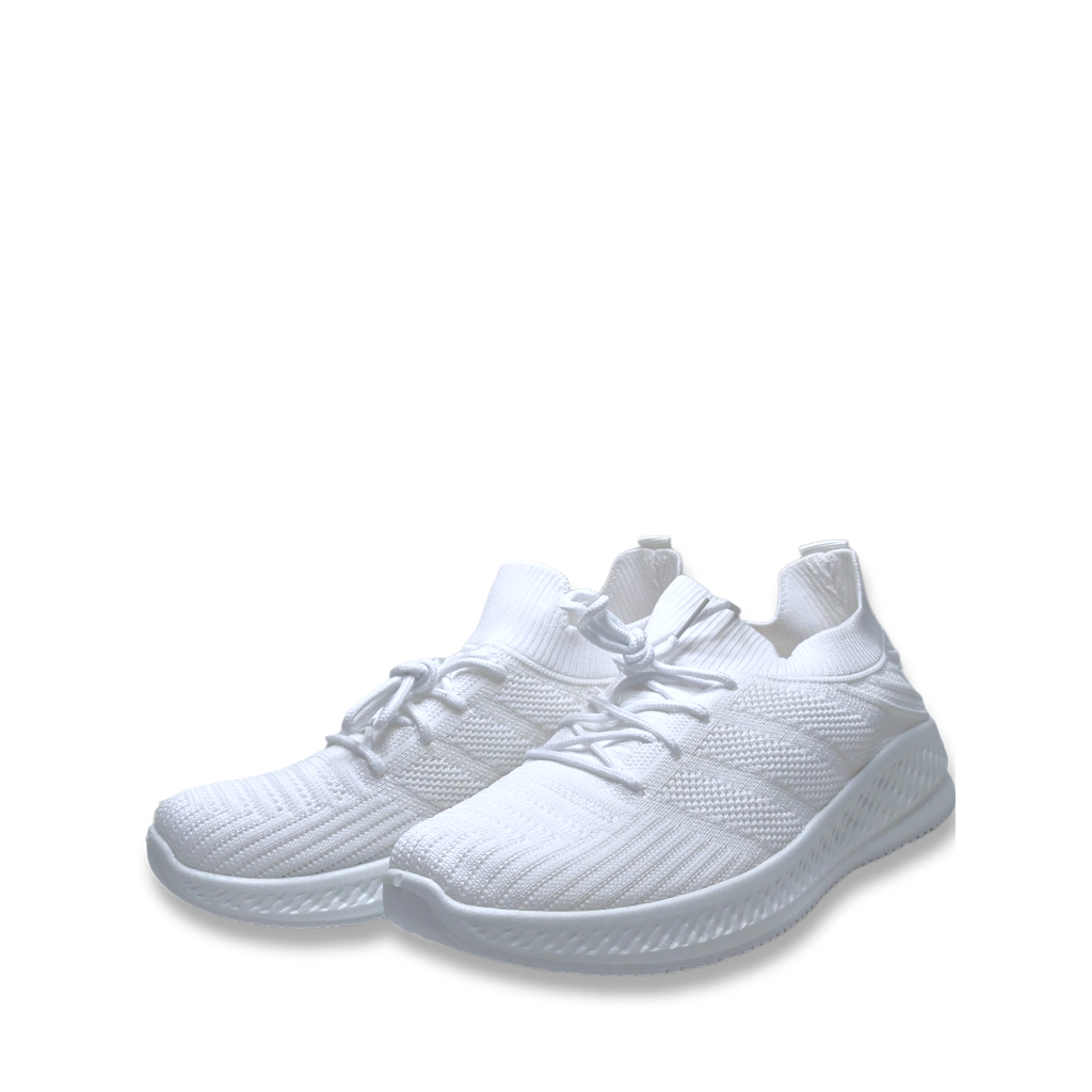 WM-1A001 SEPATU SNEAKERS FASHION CASUAL OLAHRAGA TERBARU STYLE TALI POLOS WANITA PRIA BAHAN RAJUT SLIP ON BEST QUALITY REAL PICT