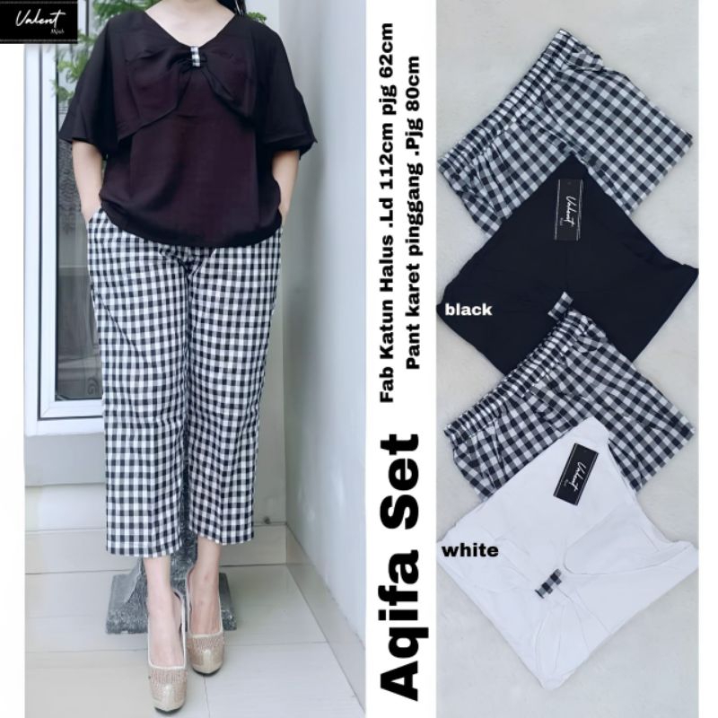 Aqifa set katun halus by Valent