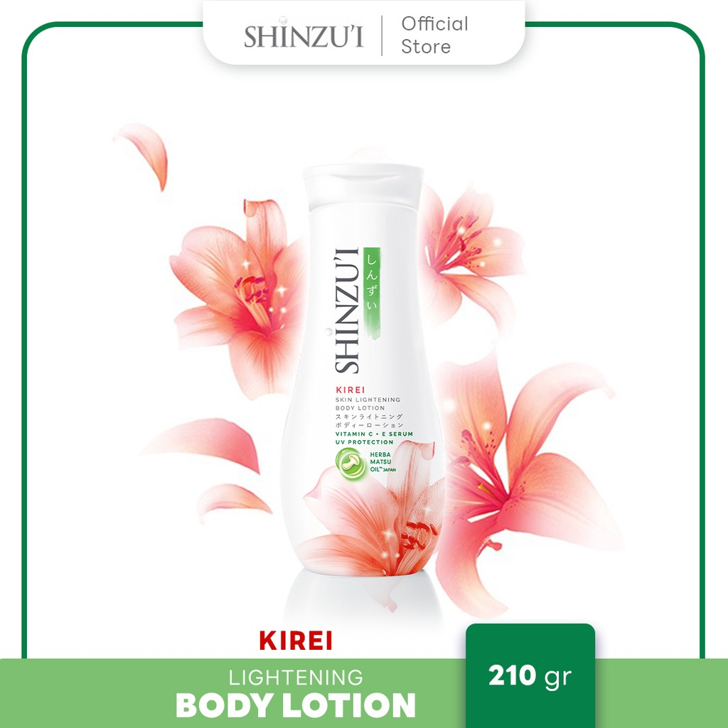 Shinzui Kirei Skin Lightening Body Lotion 210ml/ Shinzui Body Lotion /Shinzui Lotion Kirei