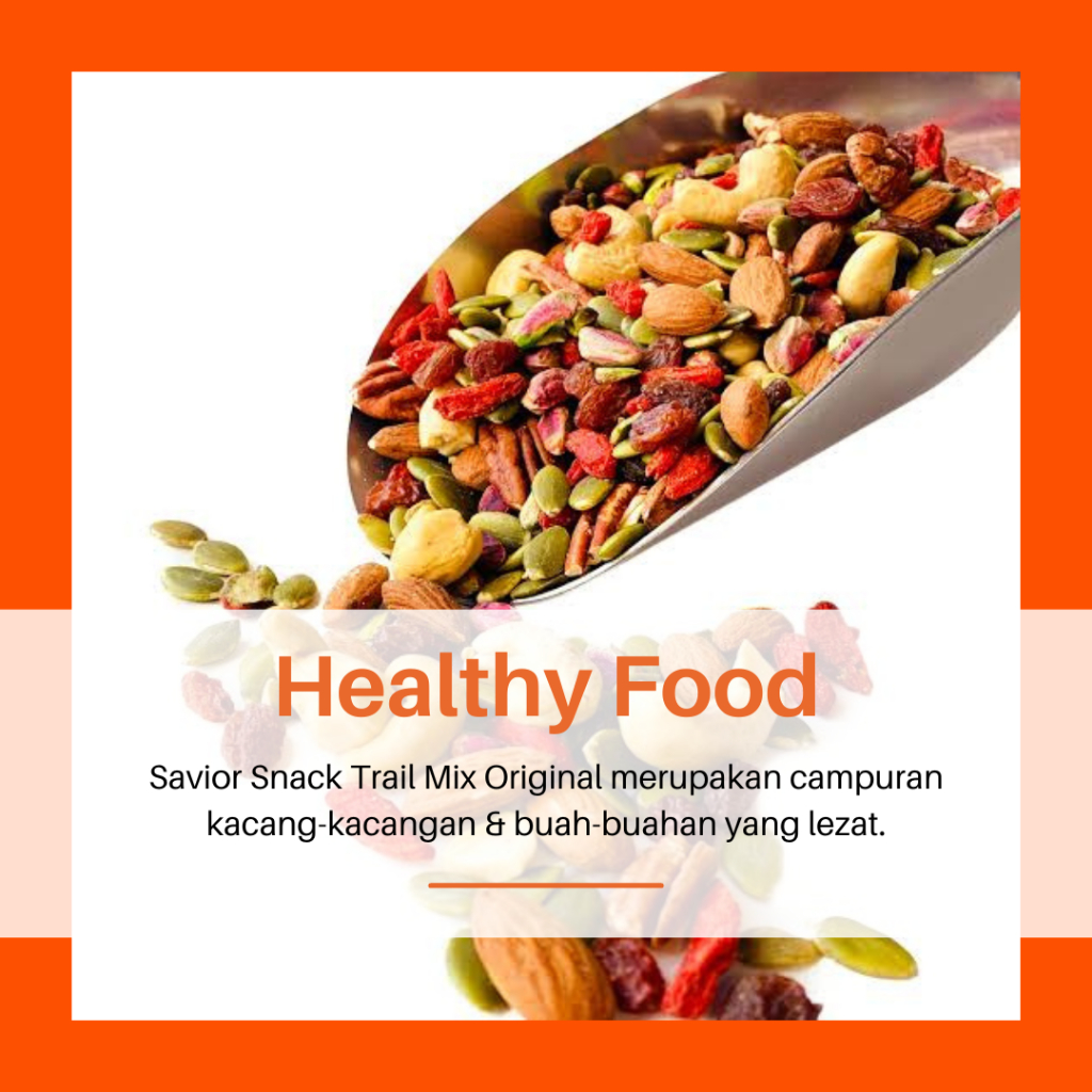 Makanan Sehat Penderita Diabetes Cemilan Trail Mix Savior Snack Bebas Gula &amp; Garam Tanpa Pengawet