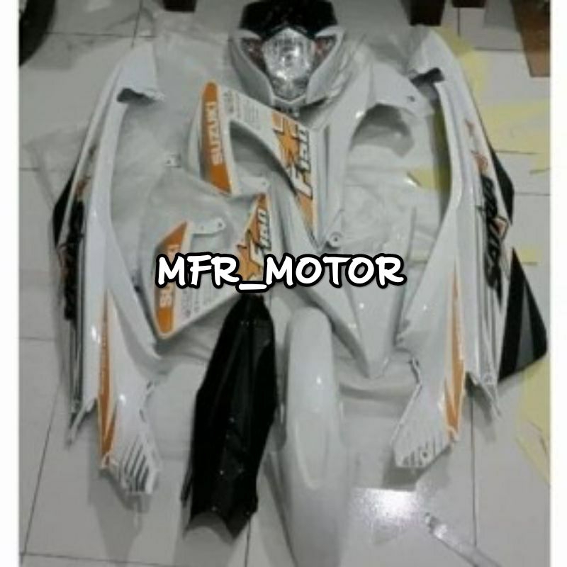 COVER BODI BODY FULLSET SUZUKI SATRIA F SATRIA FU FACELIFT WARNA PUTIH