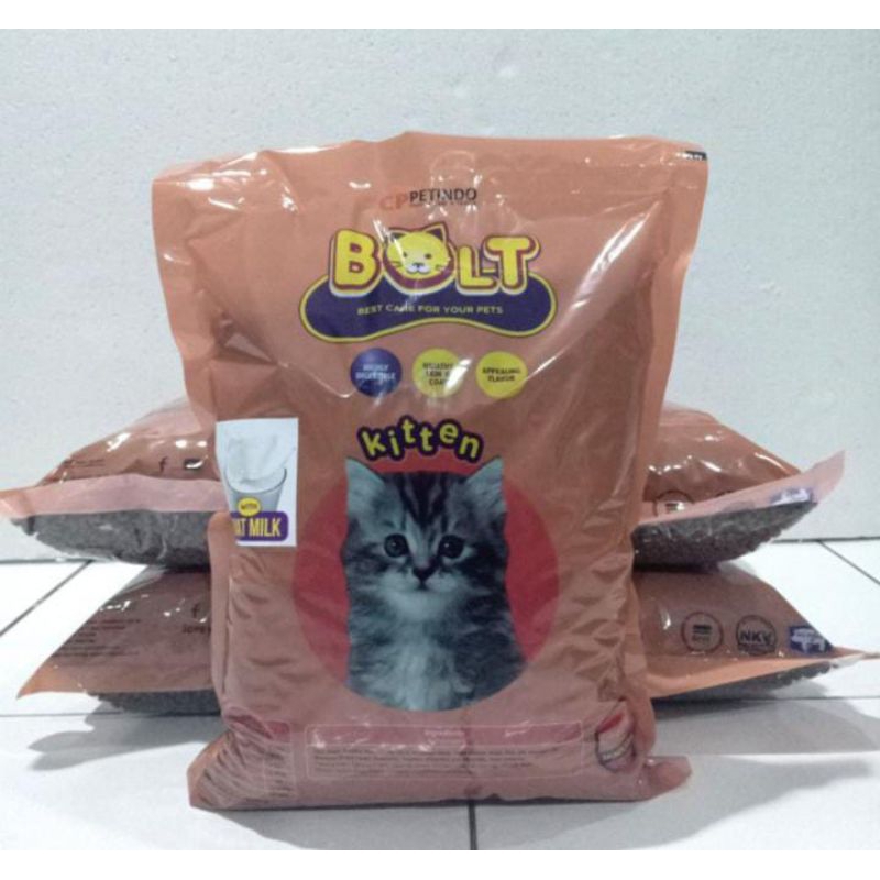 Bolt Cat Kitten Salmon 1Kg | or catfood makanan kucing anakan bolt