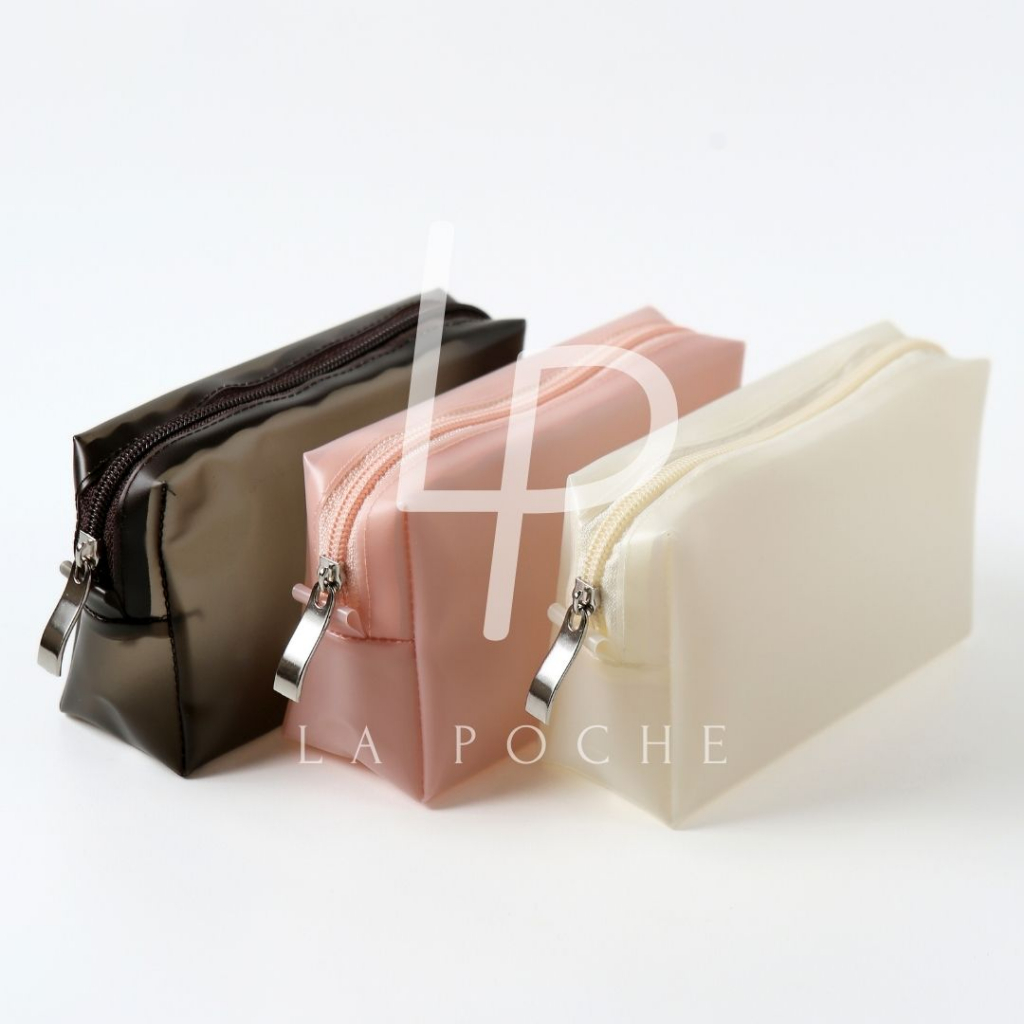 CALLA DOFF Pouch Transparant Makeup Cosmetic Travel / Dompet Kosmetik Alat Tulis