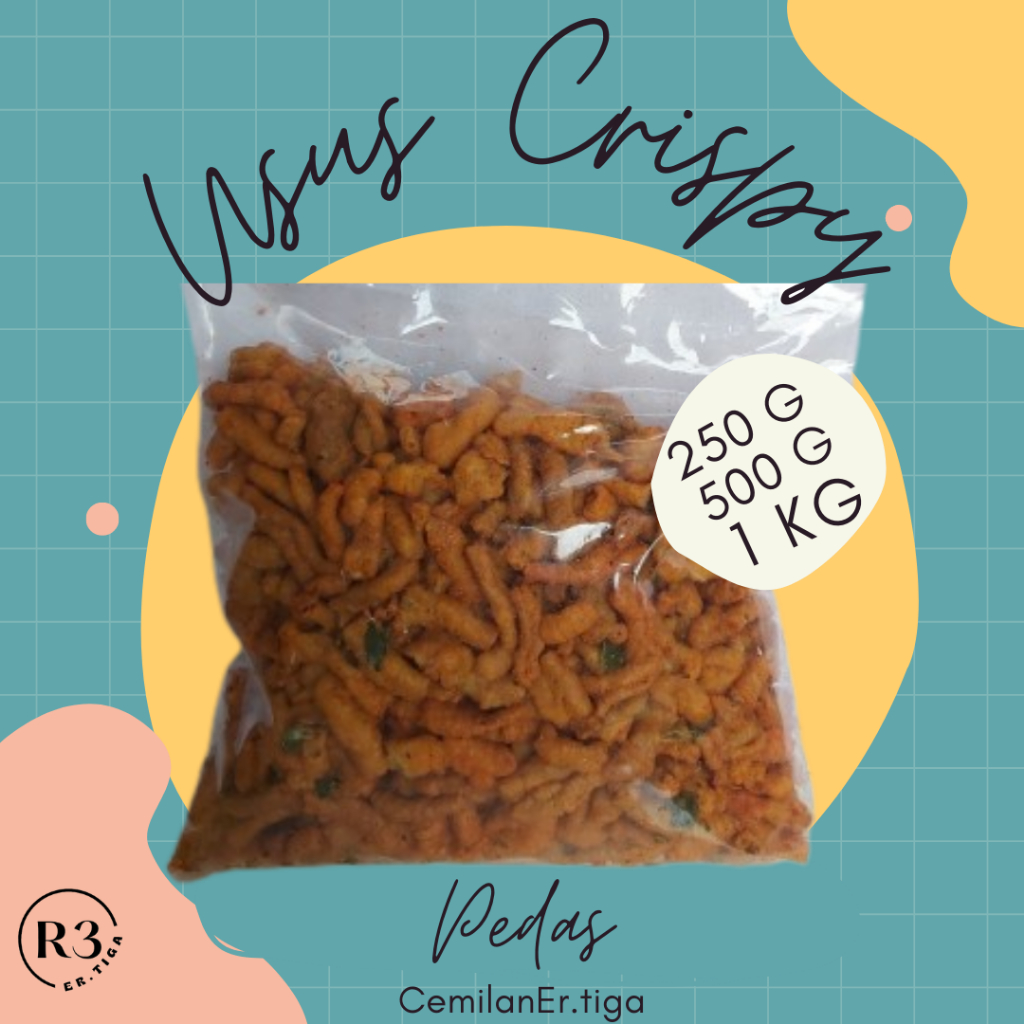 

Cemilan Er.tiga | Usus Crispy | Usus Crispy Pedas | Usus Crispy 250 g | Usus Crispy 500 g | Usus Crispy 1 kg