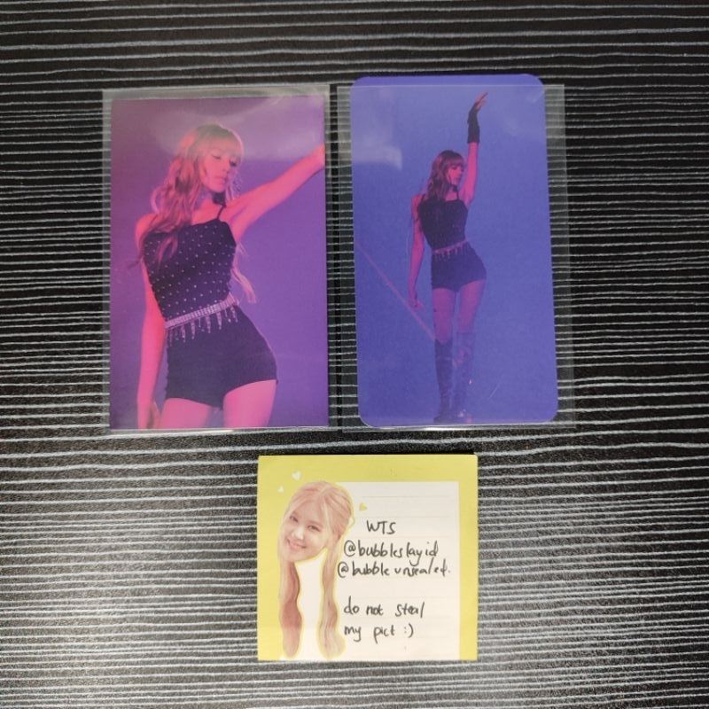 (ngabisin stock) SET LISA IYA TOUR IN SEOUL 2018 PHOTOCARD RARE BLACKPINK IN YOUR AREA PC