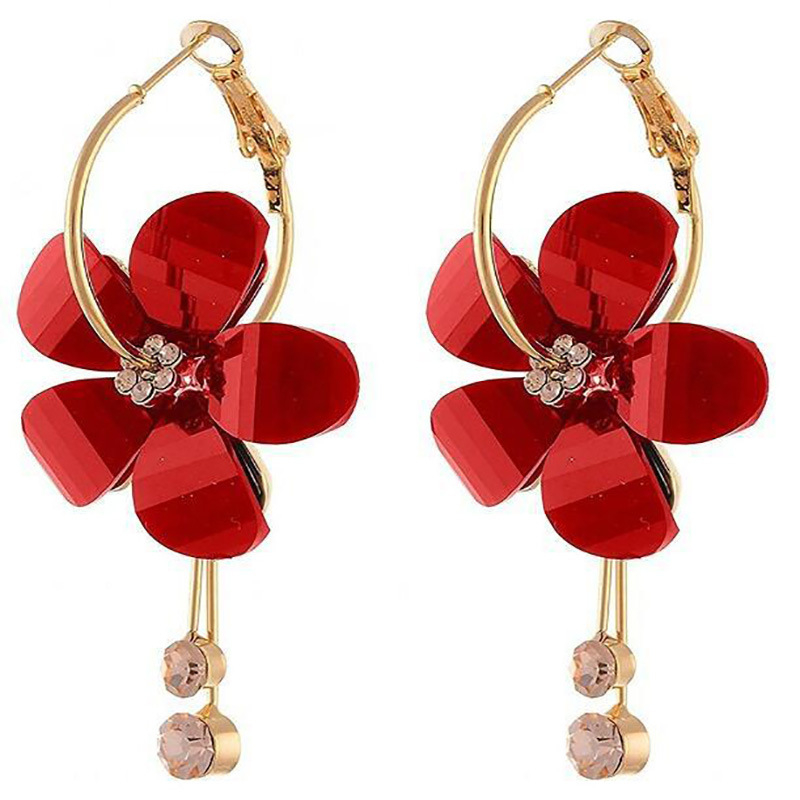 Anting Bunga Daisy Glossy Model Jepang Cantik Terbaru