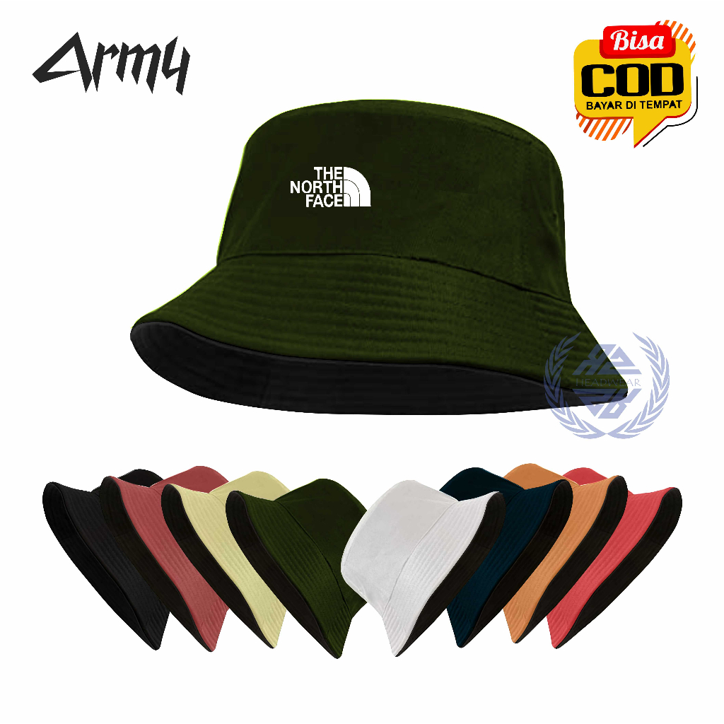 Topi Bucket Model The north face Topi Baket Bucket Hat Outdor Pria Wanita Distro Original High Quality