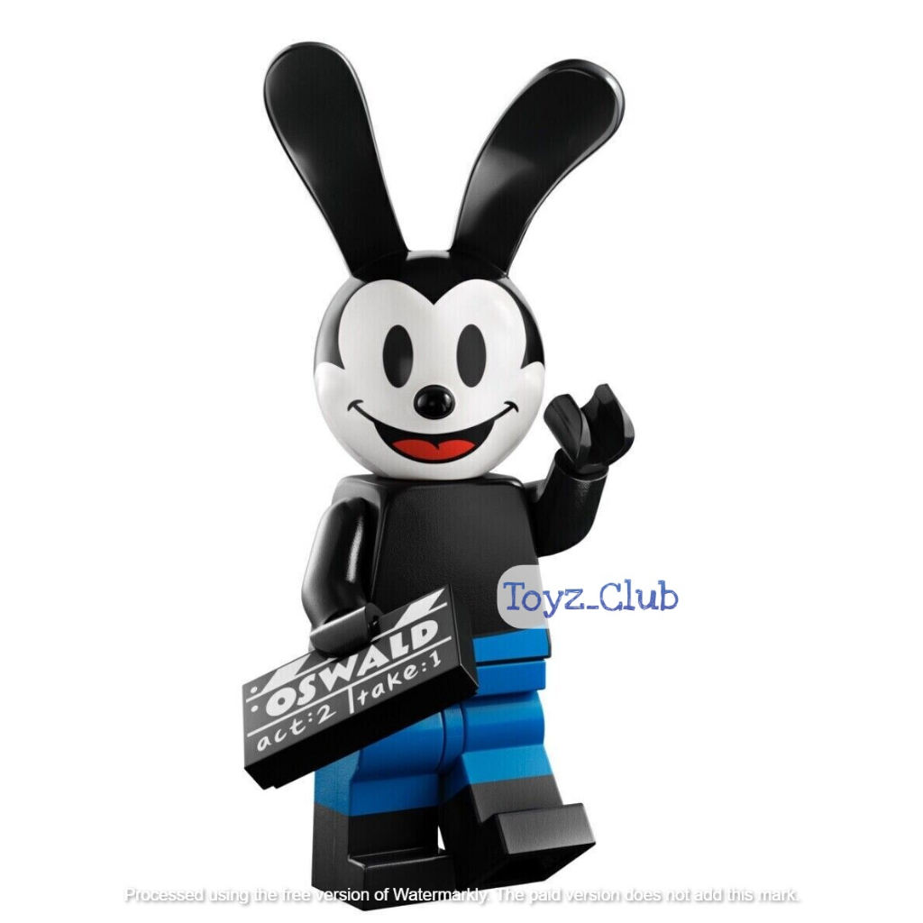 LEGO Minifigures 71038 Series 3 Disney 100 th-Oswald the Lucky Rabbit Minifigure Seri No 1 Set Movie