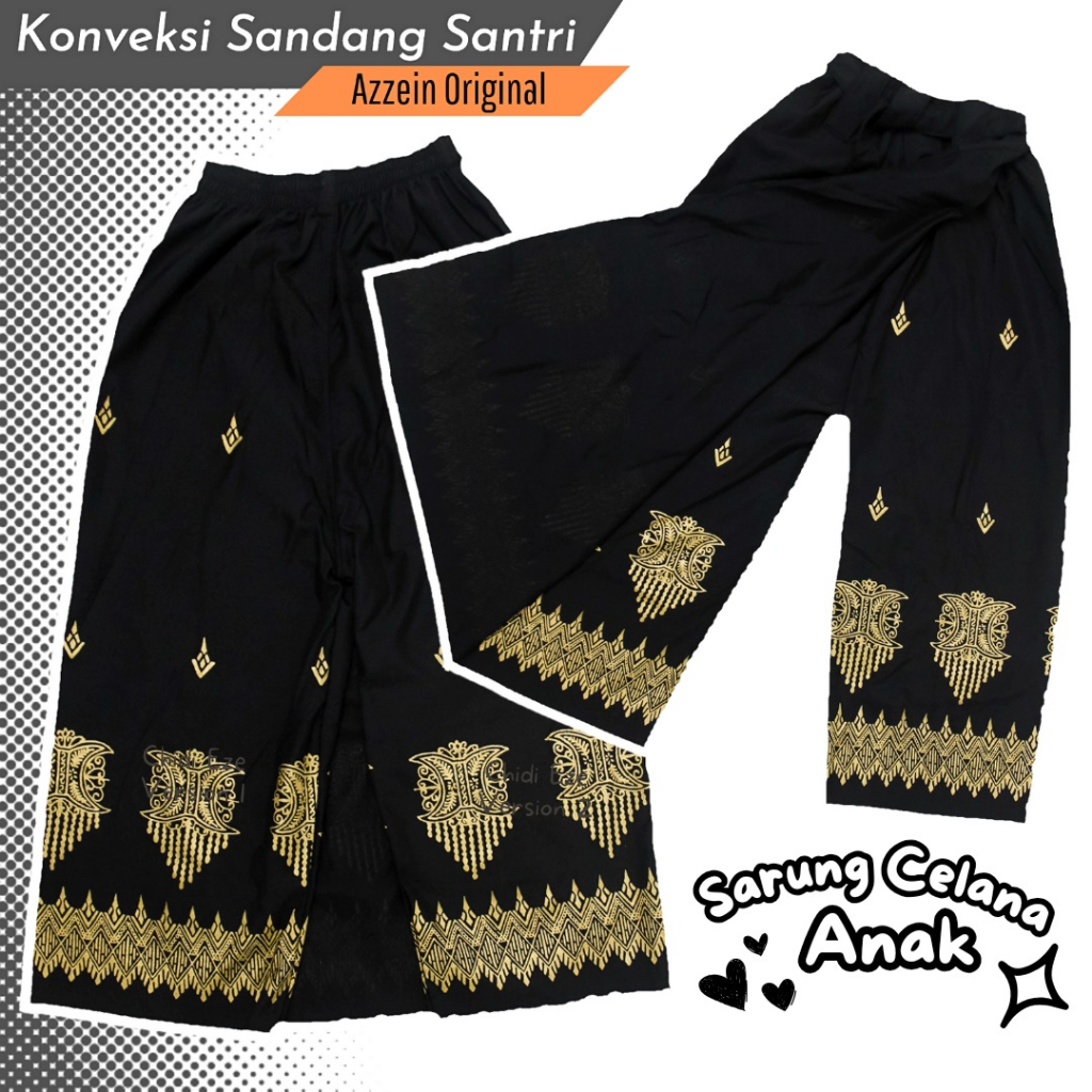 Bawahan Muslim Anak Laki Laki Sarung Instan Anak Laki Laki Sarung Celana Anak Usia 4 Sampai 9 Tahun Sarung Batik Instan Sarung Celana Batik Murah Sarung Celana Hitam Sarung Celana Polos Sarung Instan Motif Kekinian Bisa COD