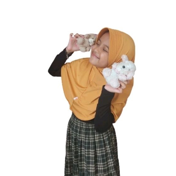 

Bergo Anak Jersey Spandex / Hijab Anak Sekolah / Kerudung Anak