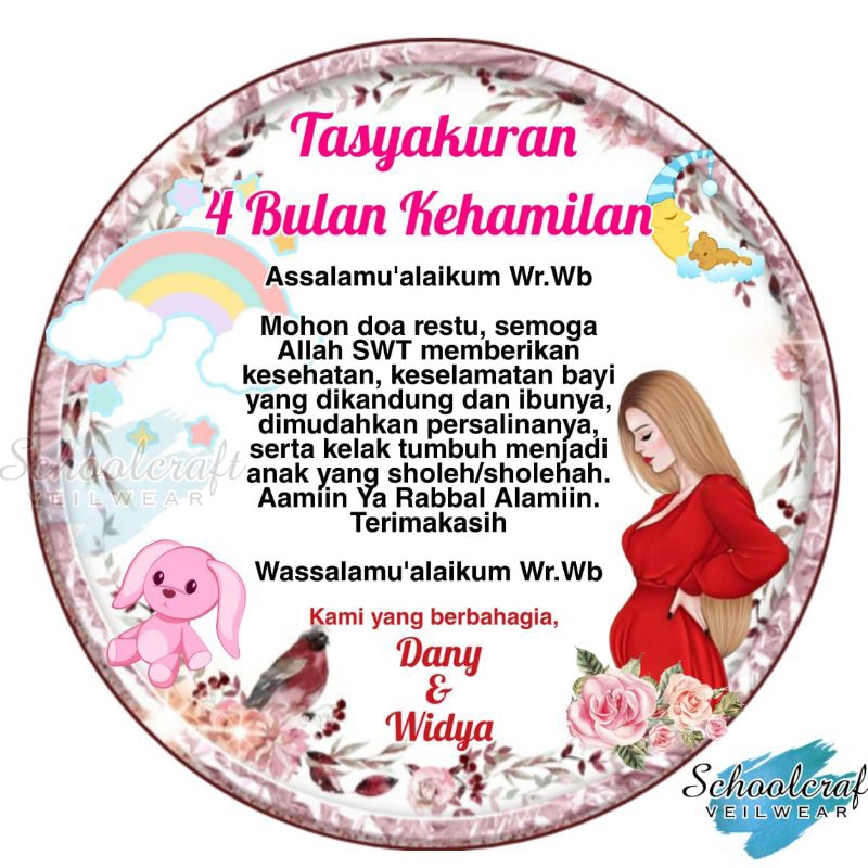 

STICKER TASYAKURAN 4 BULANAN/7 BULANAN KEHAMILAN