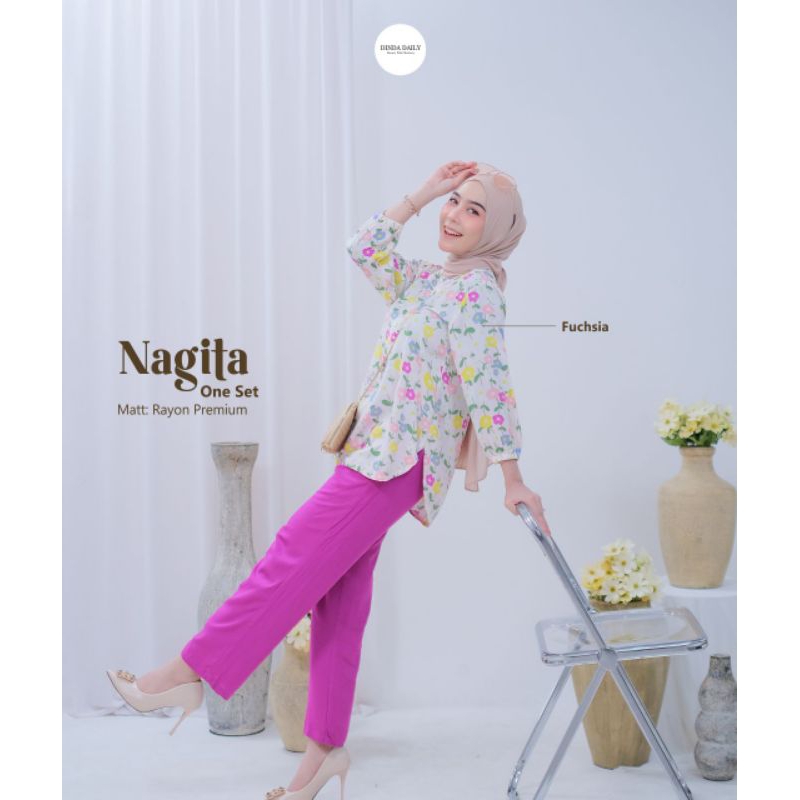 NAGITA ONE SET DAN MIDI DRESS BY DINDA DAILY