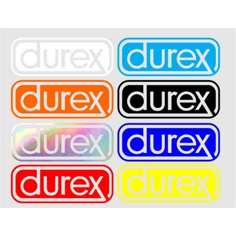 Stiker cutting logo Durex
