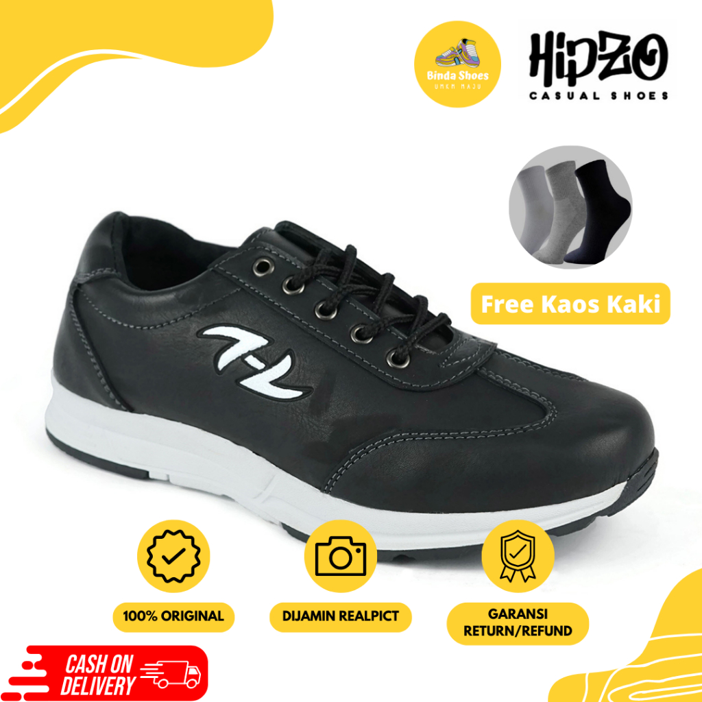 Sepatu Kerja Pria Casual Hipzo M037 Original 100% Sepatu Sekolah Kantor