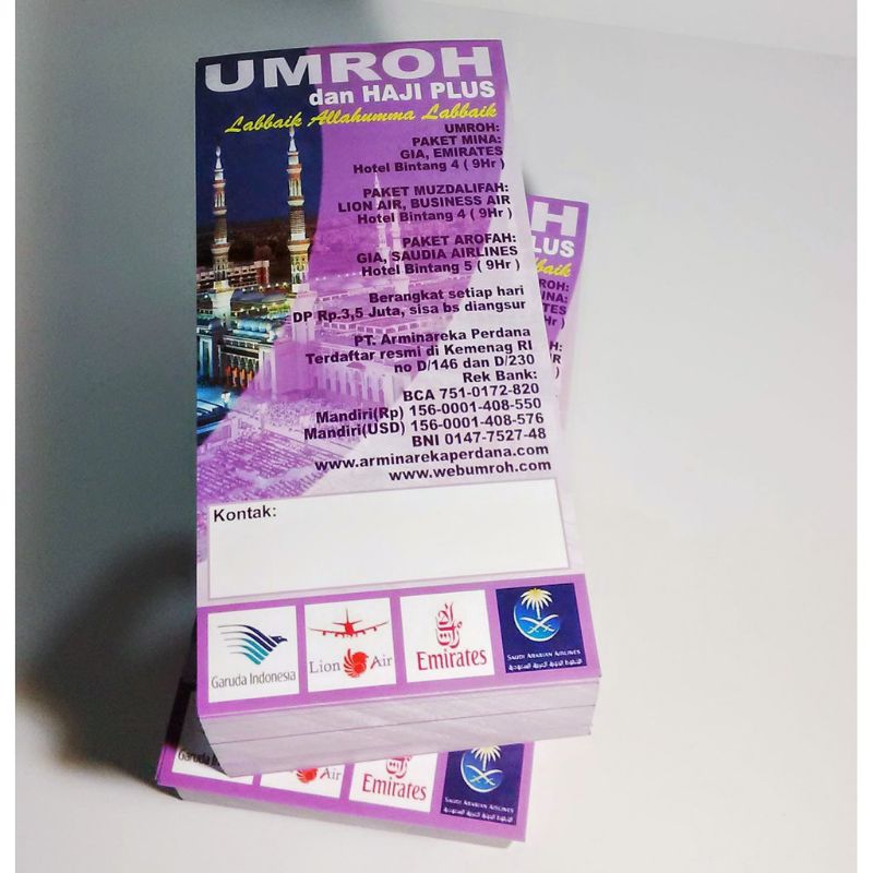 

Brosur 1/3 A4 termurah dan berkualitas