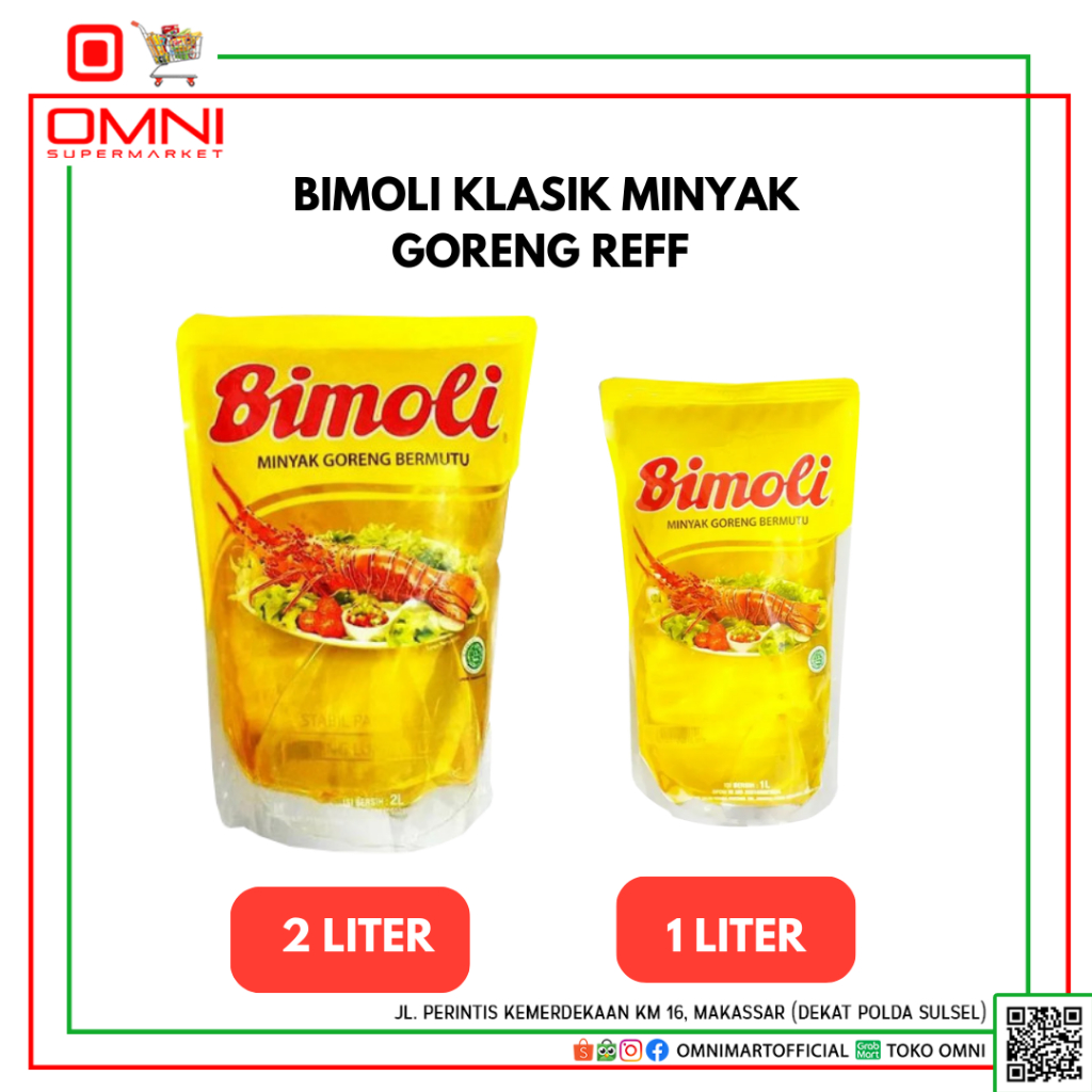 

BIMOLI KLASIK MINYAK GORENG REFF 1 LITER DAN 2 LITER