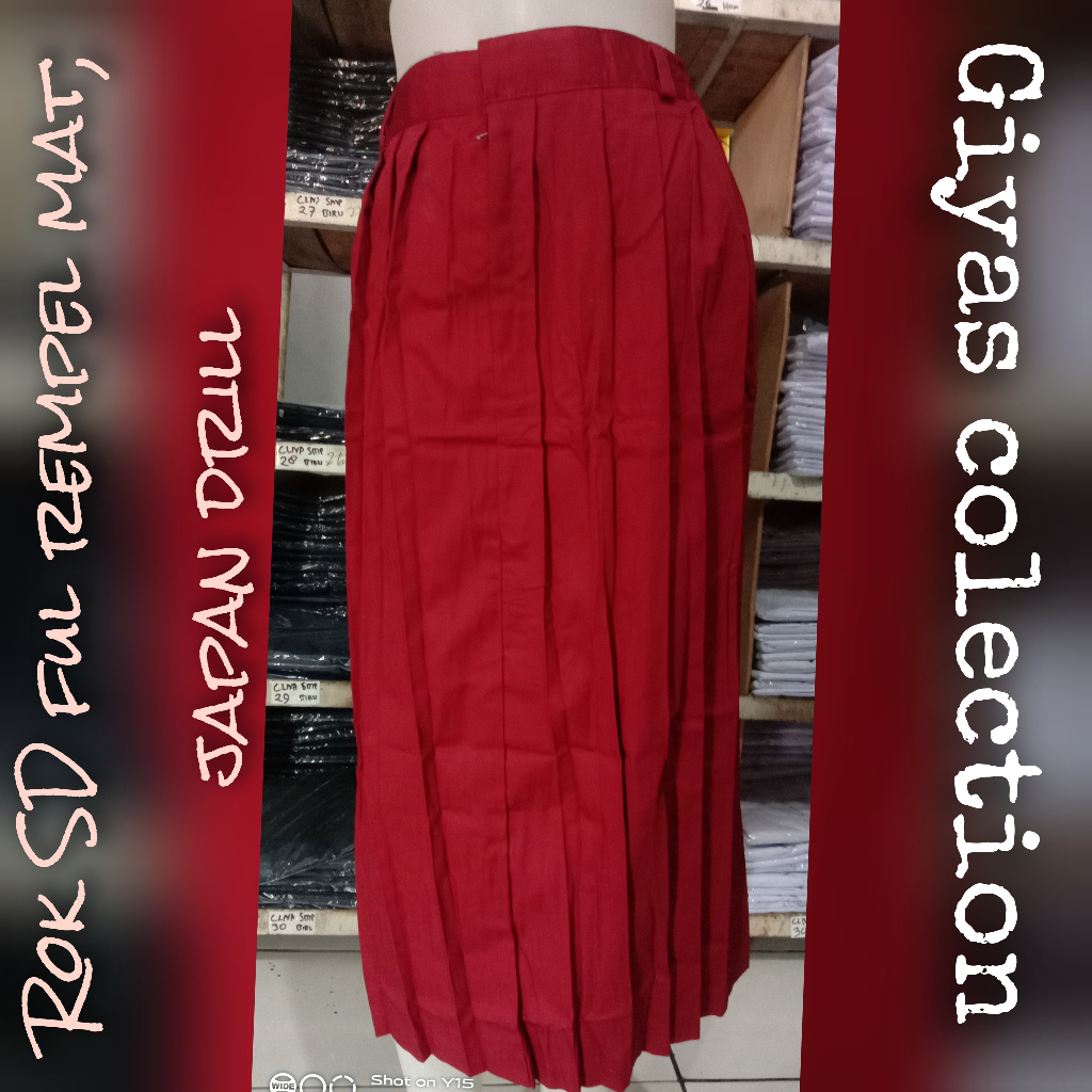 ROK SEKOLAH SD FULL REMPEL SERAGAM SEKOLAH SD ROK PANJANG FULL REMPEL SD ROK SERAGAM SEKOLAH SD