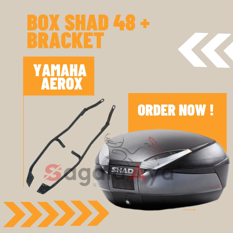 Promo Paket Box SHAD 48 SH 48 dan Bracket SHAD YAMAHA AEROX