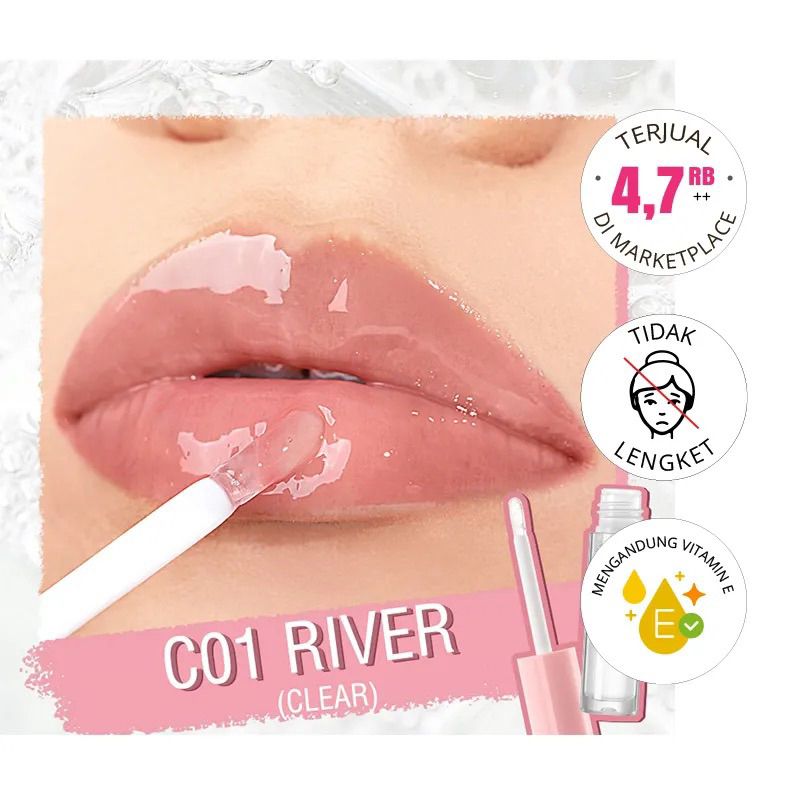 Pinkflash lip gloss bening