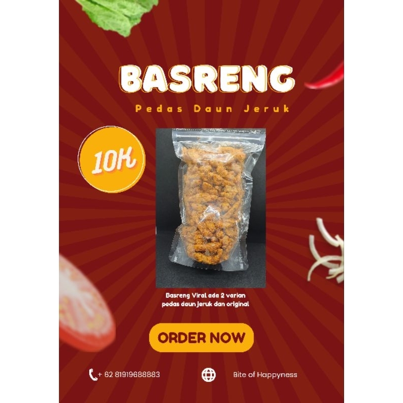 

Basreng Viral Pedas daun Jeruk dan Original