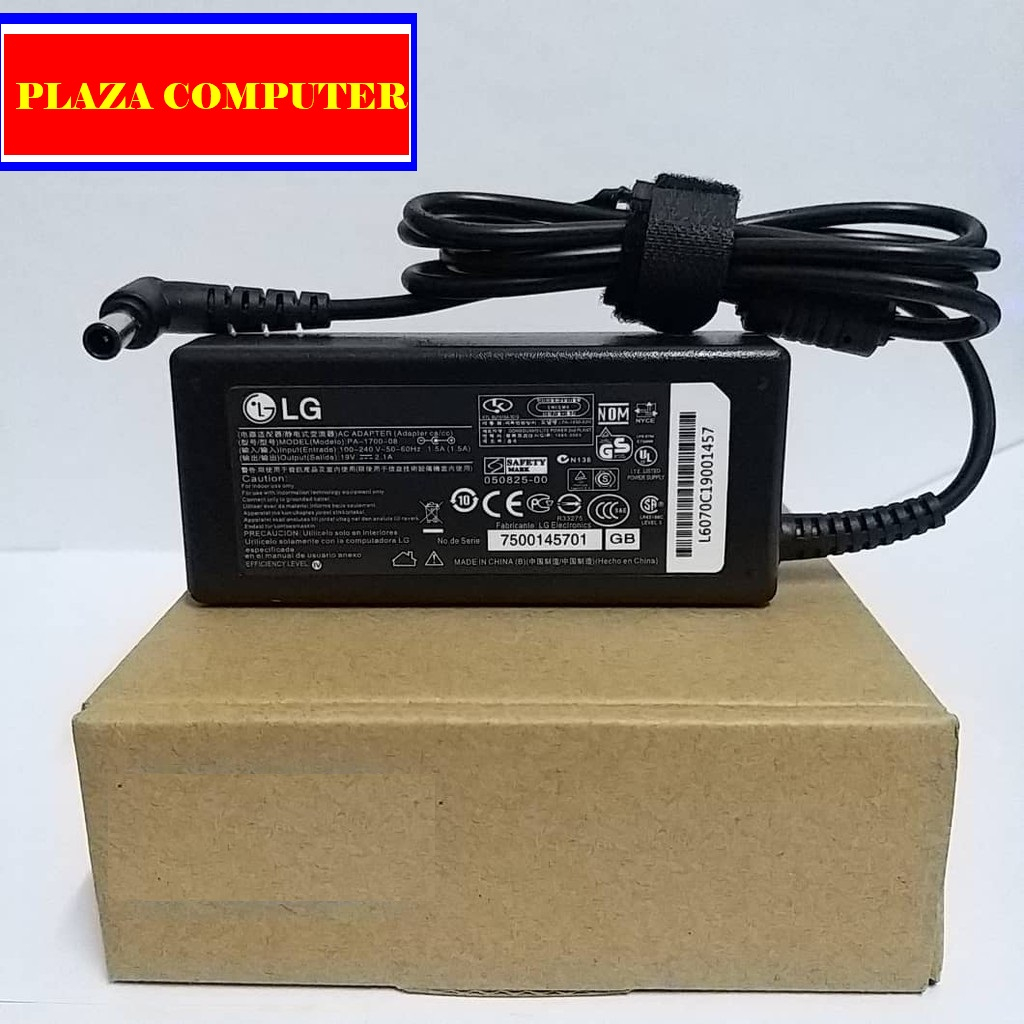 LG adaptor tv led LG Ukuran 22 sampai 29inch 19v 0.84a