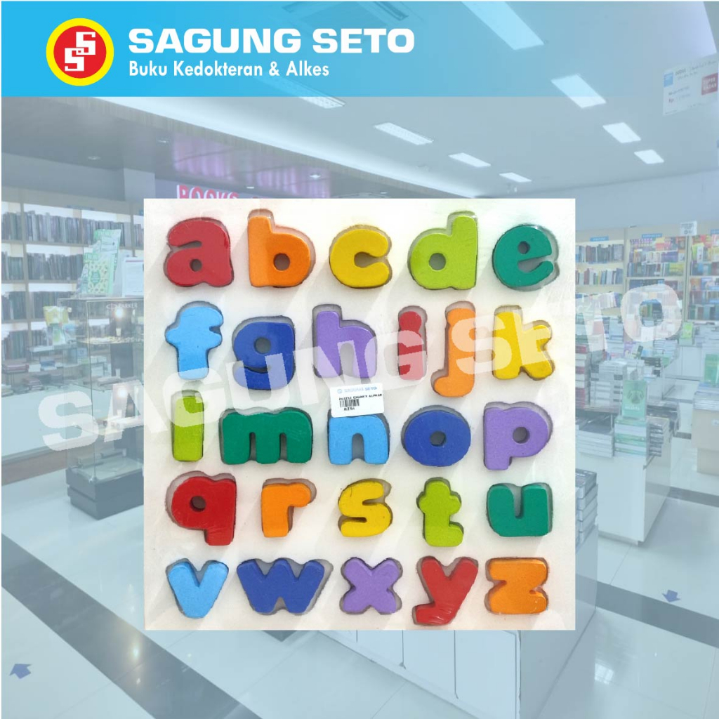 PUZZLE CHUNKY ALPHABET A-Z / PUZZLE ALPHABET 3D / MAINAN EDUKASI ANAK