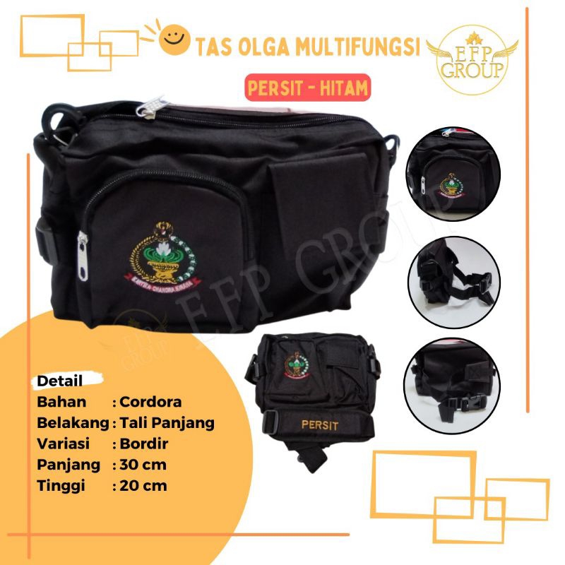 TAS OLAHRAGA HITAM PERSIT NUSANTARA