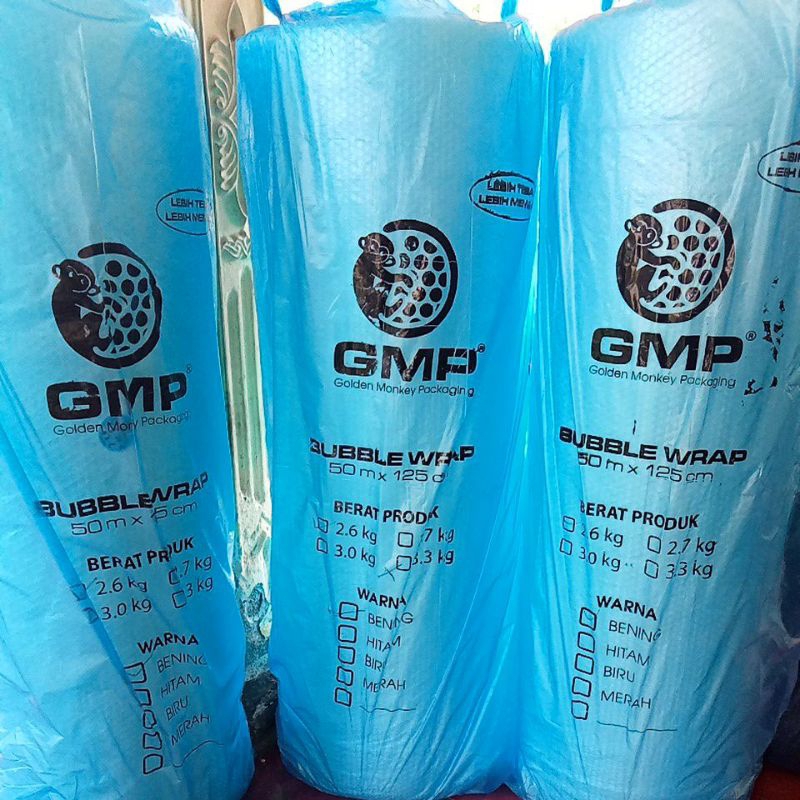 

Plastik bubble wrap merk GMP bening 2,6 kg kirim by ojol