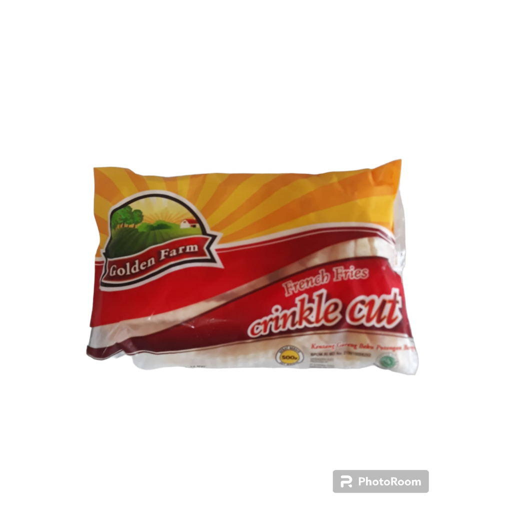 

golden farm french fries crinkle cut 500 gram